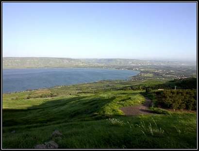 Sea-of-Galilee-southern-end-from-west,-tb041003225-bibleplaces